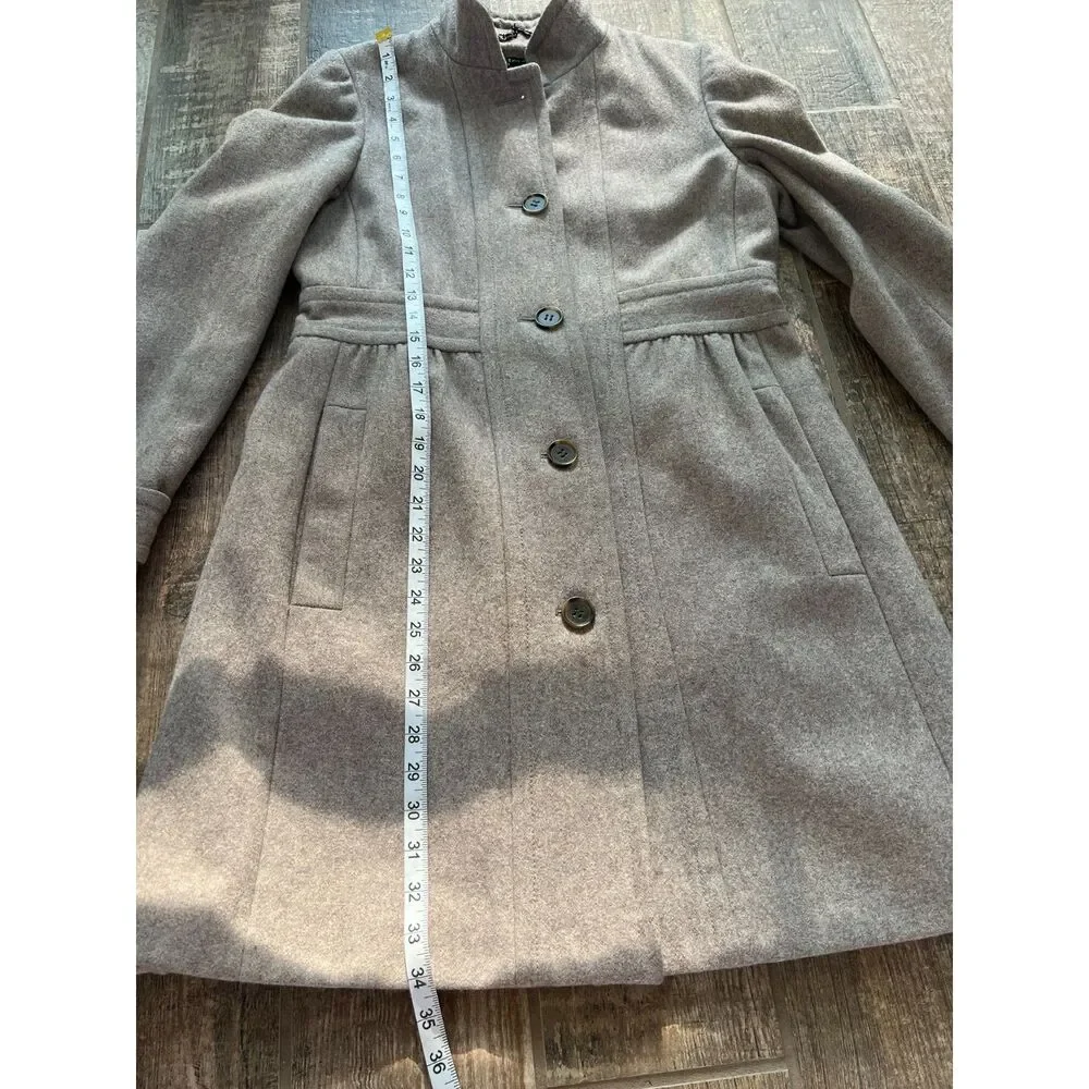 J.Crew Wool Blend Coat Beige Women's 8